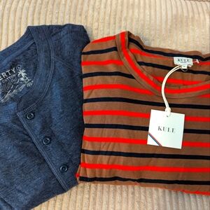 Bundle of 2 men's casual long sleeve shirts